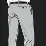 tailored dark gray slacks image